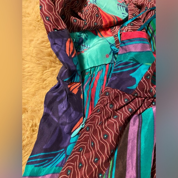 GUESS Silk Patchwork Dress size 7 - Picture 6 of 8